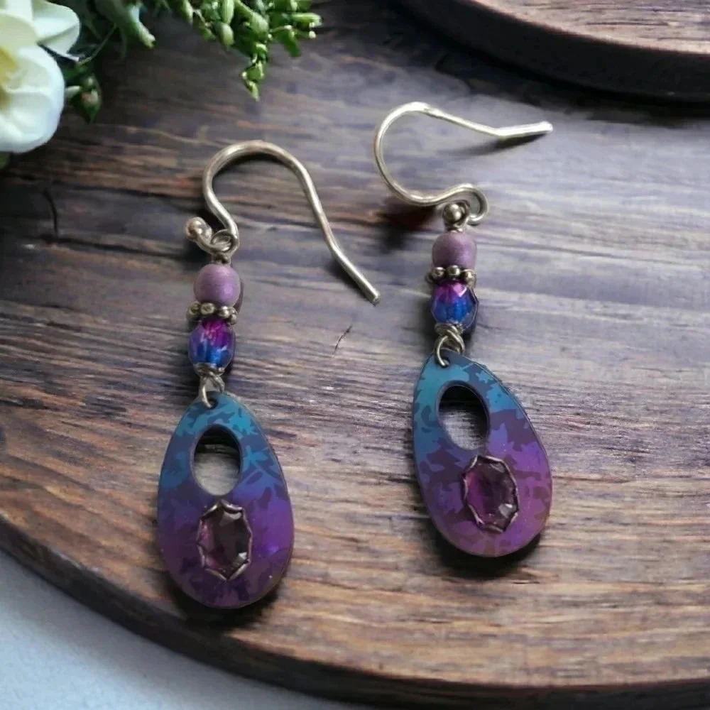 Ombre Teardrop Dangle Earrings 49$